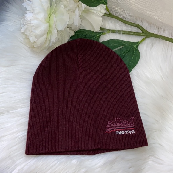 Unisex SuperDry Orange Label Beanie Winter Hat - Picture 7 of 14